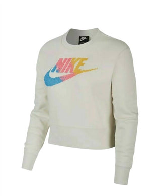 Nike - Moletom feminino cropped com capuz