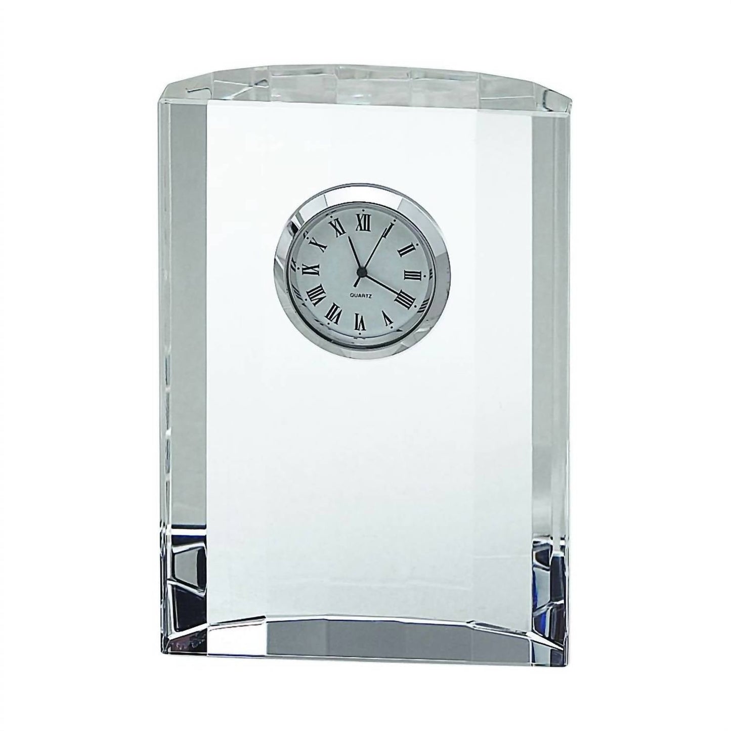 Creative Gifts International - Optic Crystal Semi-circular Clock