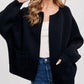 Bluivy - Open Front Sweater Jacket