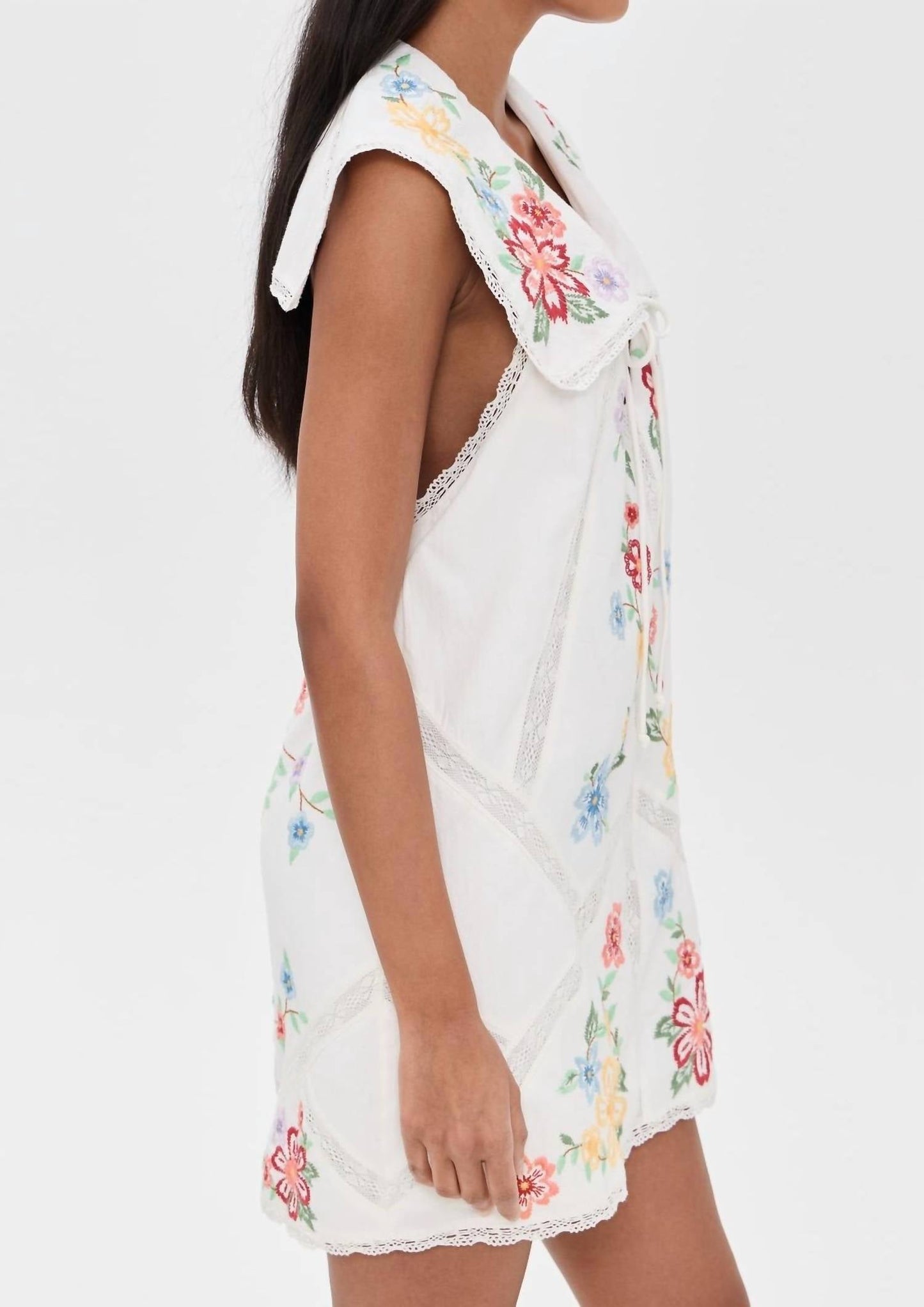 Free People - Willow Embroidered Mini Dress