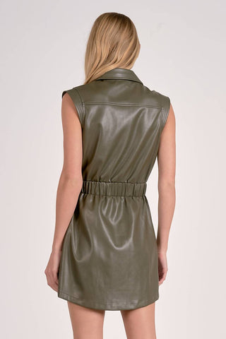 Elan - Vegan Leather Dress
