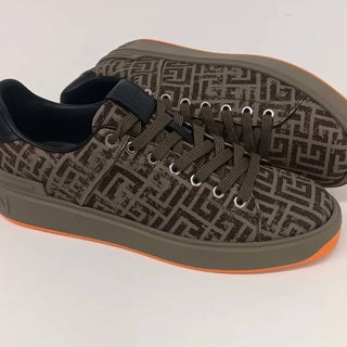 Balmain - Men's Monogram Jacquard B Court Low Top Sneakers