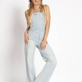 Blue Buttercup - Strapless Jumpsuit