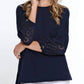 Multiples - DRAWSTRING EYELET SLEEVE TOP