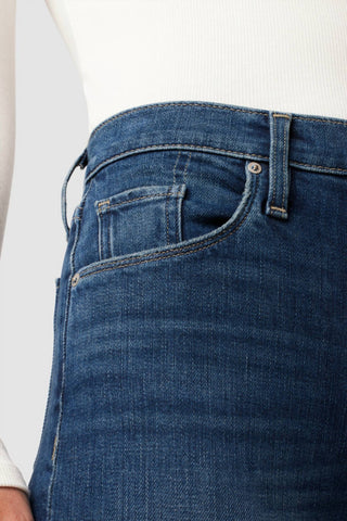 Hudson - Barbara Calça jeans bootcut de cintura alta para bebês com fenda na bainha