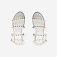 Qupid - Women's Studded Strappy Sandals