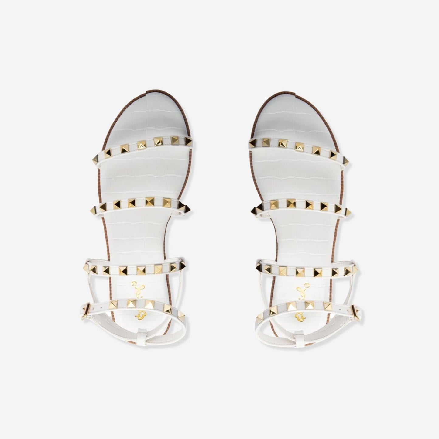 Qupid - Women's Studded Strappy Sandals