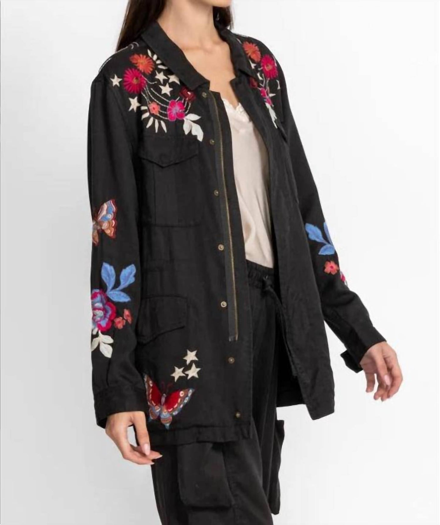 Johnny Was - Mika Drawstring Military Jacket