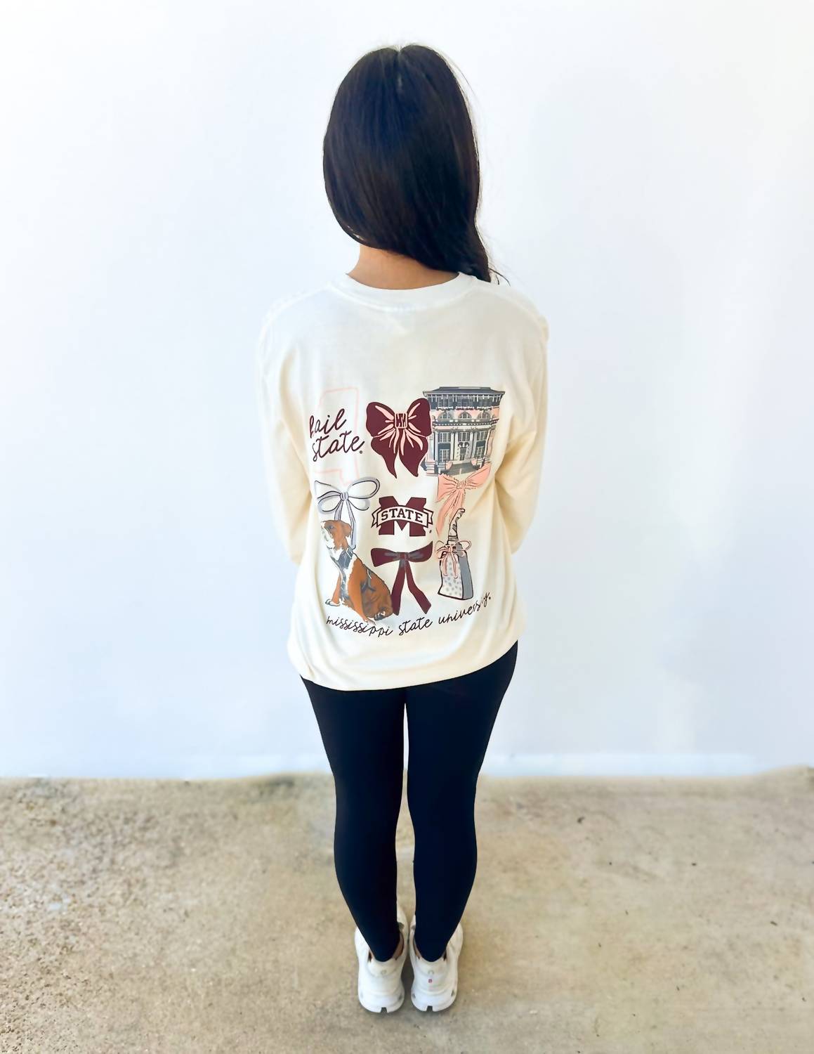 Image One - Mississippi State Bulldogs Coquette Campus Tee