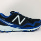 Tênis de corrida de trilha New Balance 910 V3 feminino, preto/azul