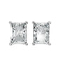 Aamiaa - Women's Radiant Shape 4 Prong Push Back Studs