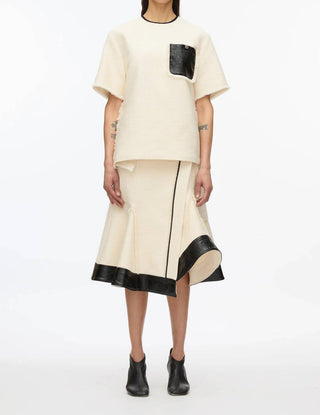 3.1 Phillip Lim - Fringe Tweed Tee