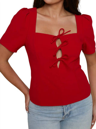 Astr - Aida Tie-front Top