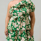 Sugarlips - Lucena Floral Irene One Shoulder Mini Dress Curve