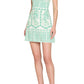 Amanda Uprichard - Quinta Cap Sleeve V-neck Mini Dress