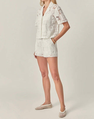 English Factory - Ibiza Embroidered Button Down Shirt