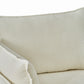Oversized Chaise Lounge Chair with Ottoman and Storage in Beige