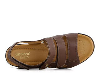 Andrea - Sandálias femininas premium comfort wedge fisherman de couro