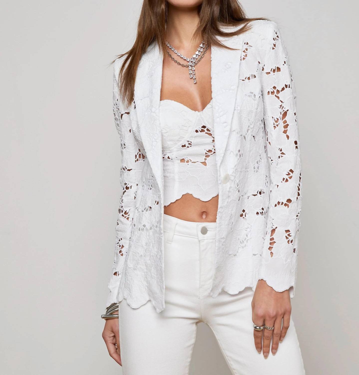 L'Agence - Clementine Lace Blazer