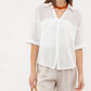 Blu Pepper - Jane Short Sleeve Mesh Camp Shirt