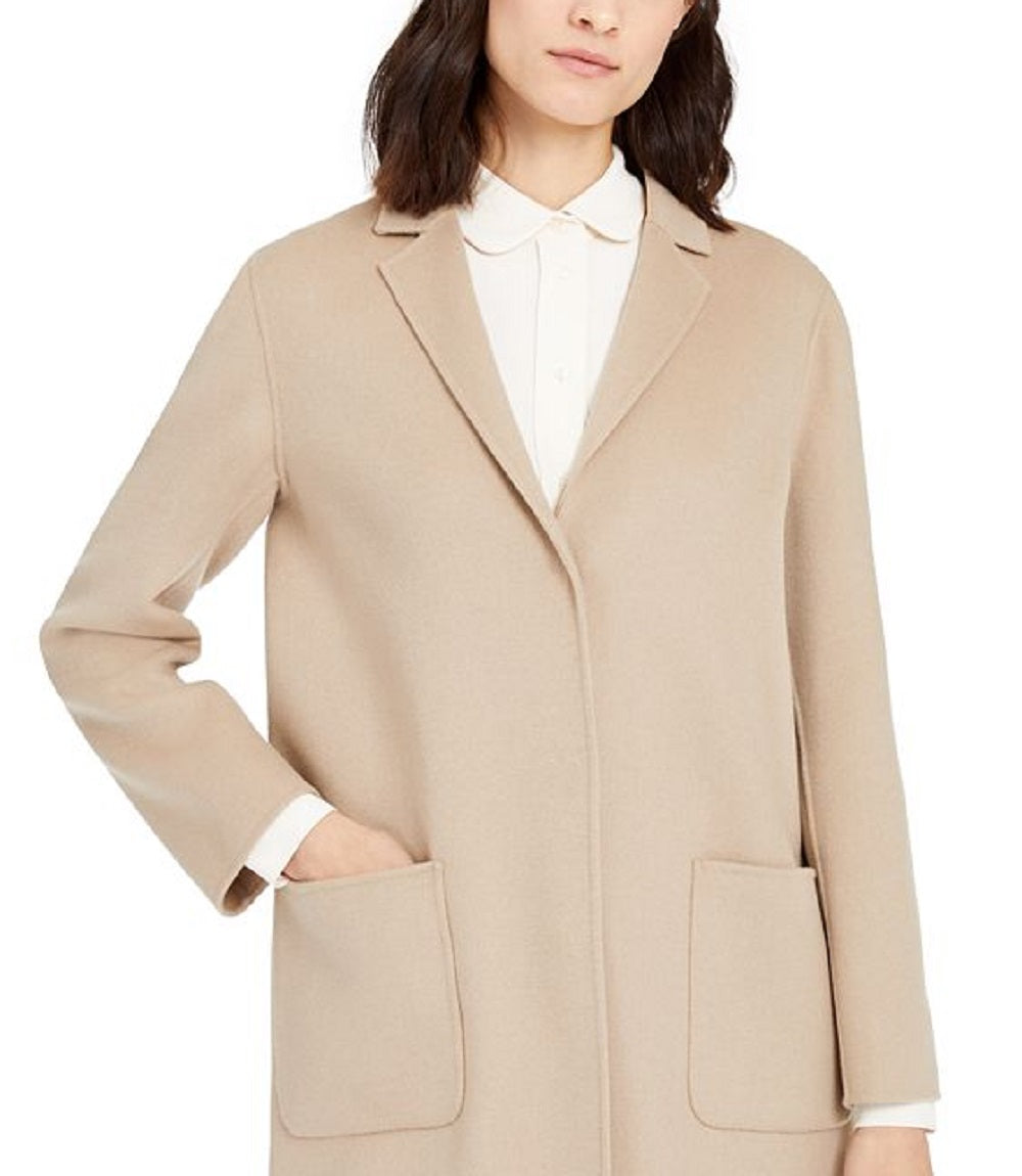 Sobretudo feminino Weekend Max Mara de comprimento médio, marrom, tamanho 12