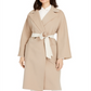 Casaco longo com cinto Weekend Max Mara feminino, marrom, tamanho 8