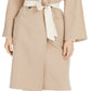 Casaco longo com cinto Weekend Max Mara feminino, marrom, tamanho 8