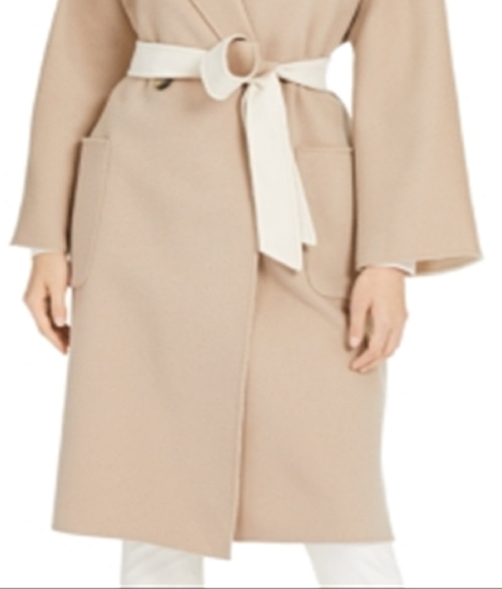 Casaco longo com cinto Weekend Max Mara feminino, marrom, tamanho 8