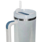 Trendsi - Stainless Steel Tumbler with Handle and Straw