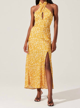 Astr - Marissa Halter Neck Midi Dress