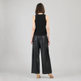 Clara Sunwoo - Liquid Leather High Scoop Modern Tank Top