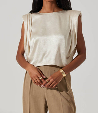 Astr - Blusa de seda creme Isola