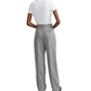 Theory - SPECKLED WOOL PLEATED TROUSER