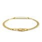 14k Yellow Gold Curb Link Style Children's ID Bracelet
