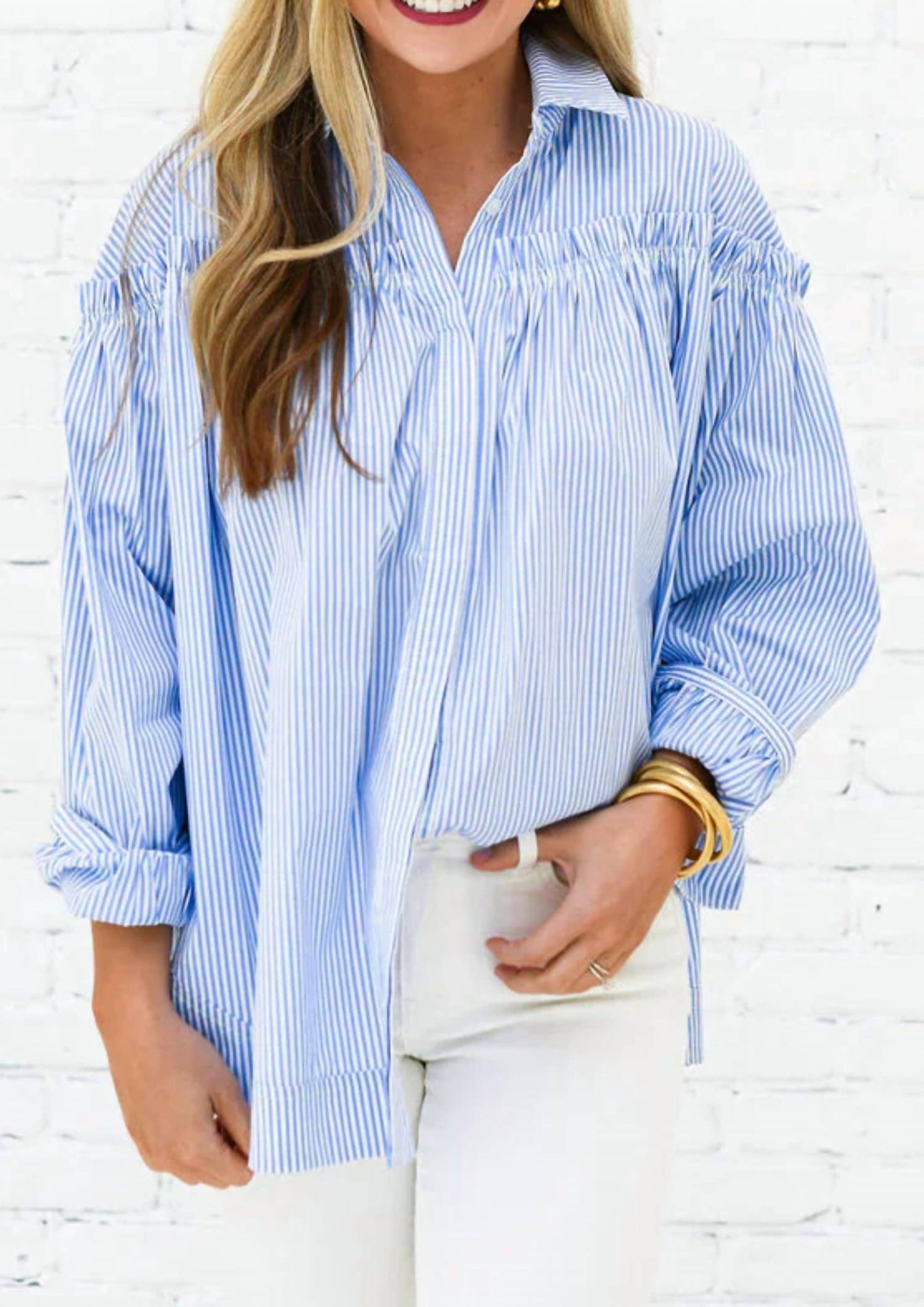 Caryn Lawn - Miriam Oversized Long Sleeve Top