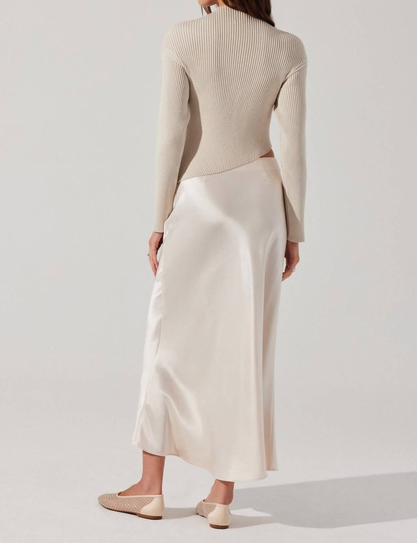 Astr - Windey Satin Maxi Skirt