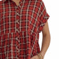 Entro - Plaid Button Down Mini Dress