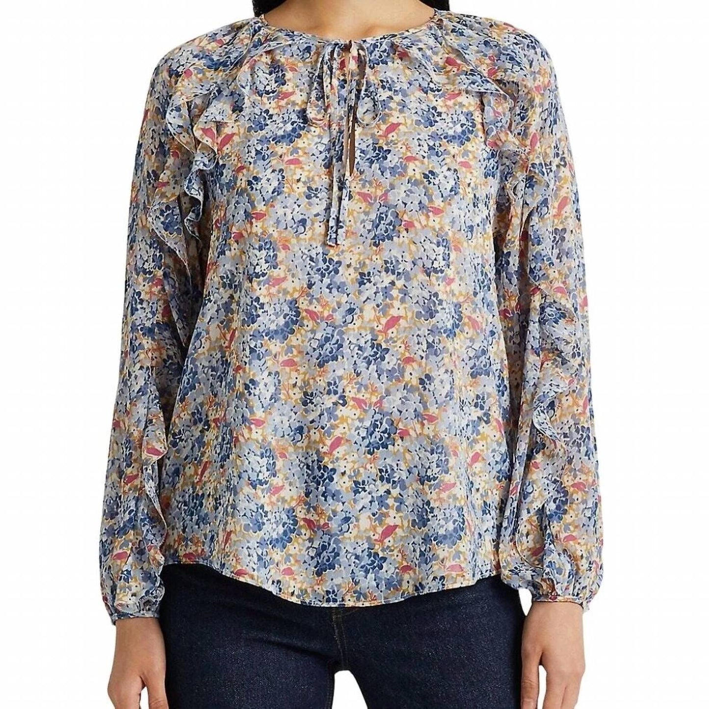 Ralph Lauren - Floral Crinkle Georgette Blouse