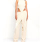 Fashion Nova - Women's Waffle Bodysuit Pants Set