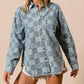 Bibi - Checkered Patch Pocket Shirt
