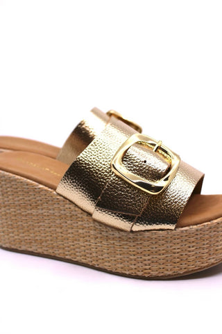 Chocolat Blu - Sandália Jana Gold Feminina