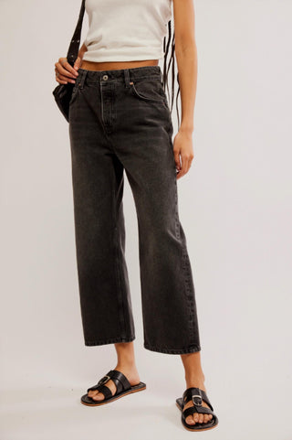 Free People - Calça Jeans Boyfriend Deep Trance Dropped