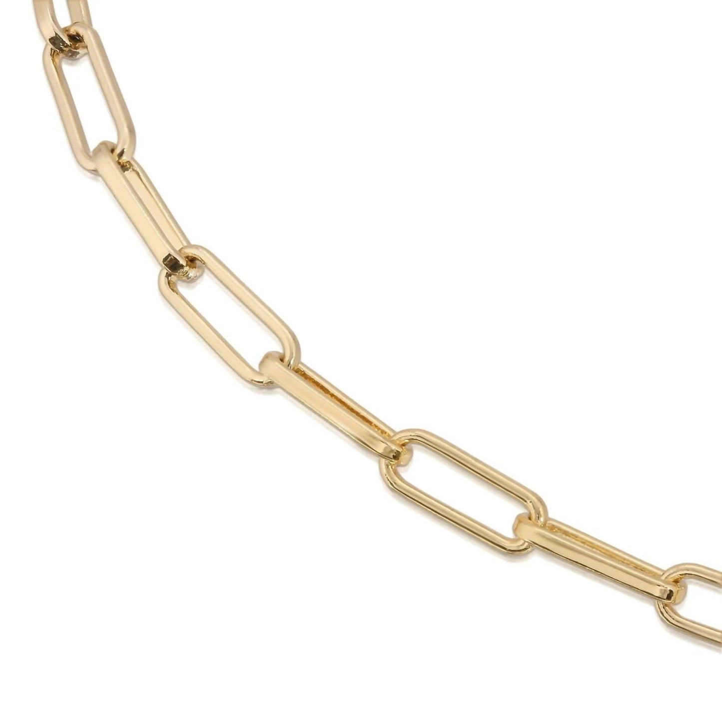 Eklexic - Women's Elongated Link Lariat Necklace