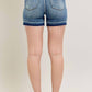 Judy Blue - Meredith Mid Rise Tummy Control Release Hem Short