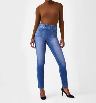 Spanx - Body de gola alta com manga comprida canelada