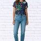 Diva Usa - Tropical Floral Viscose Blouse