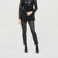 Joseph Ribkoff - Laser-cut Leatherette On Mesh Jacket