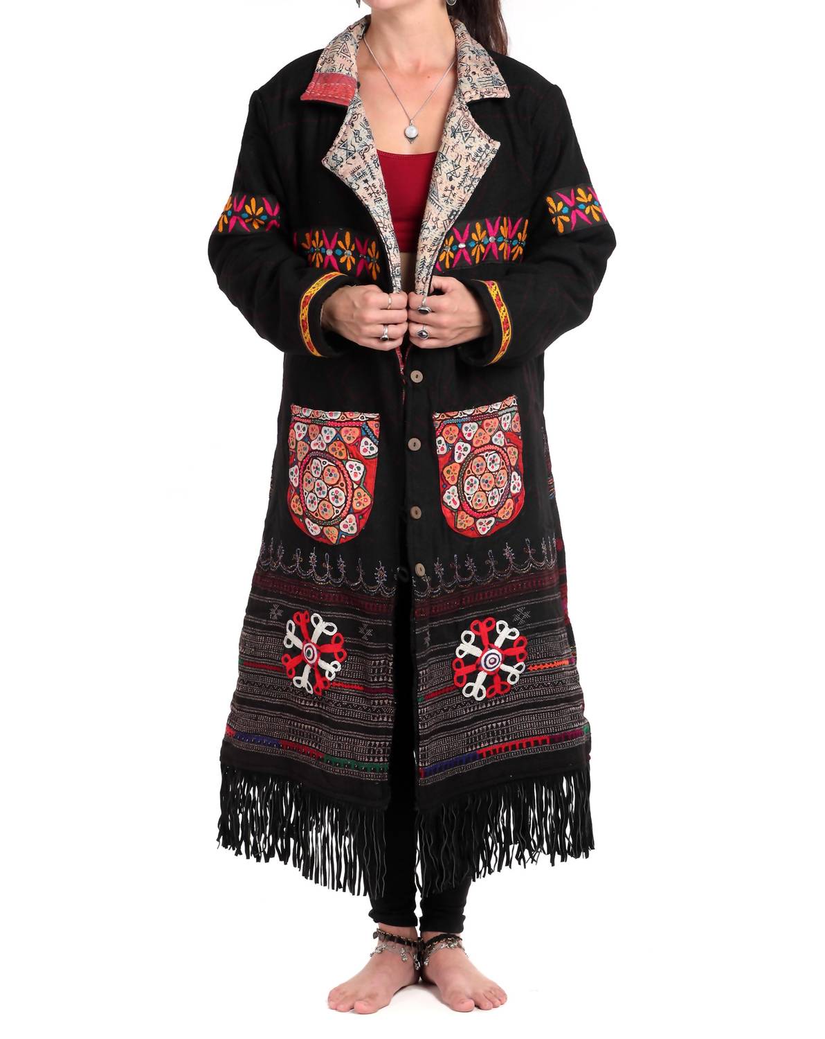 Standawt - Tassel Merino Wool Coat