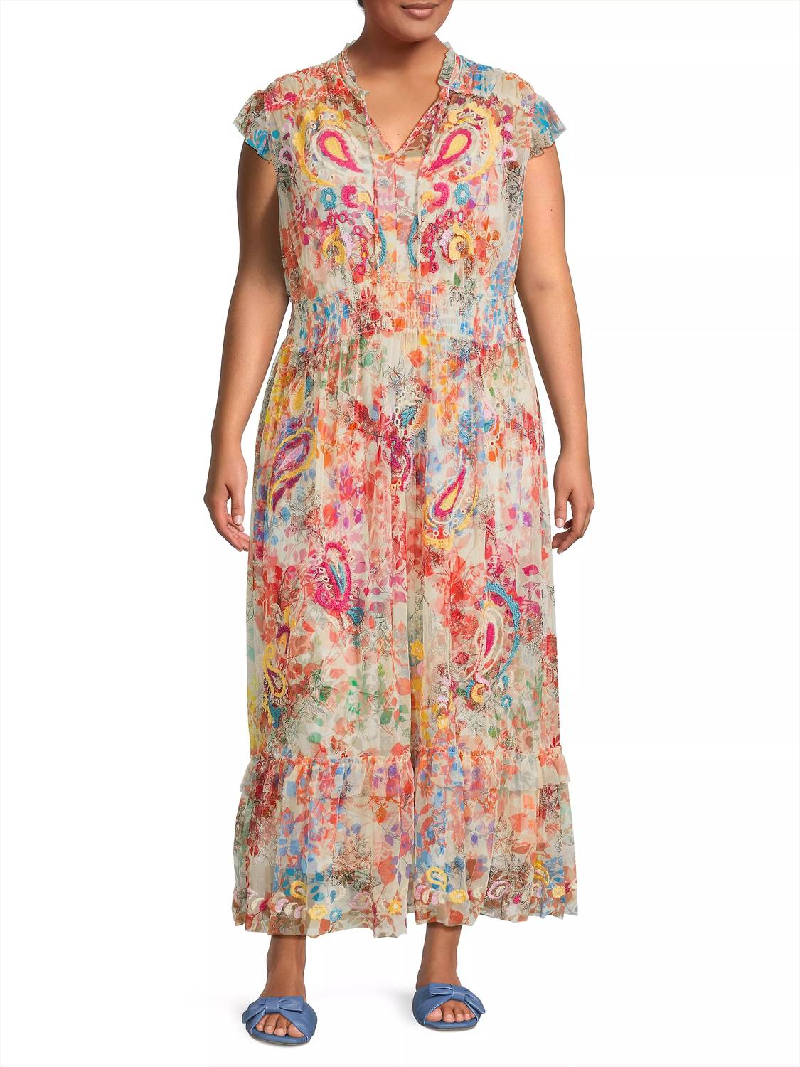 Johnny Was - Mazzy Tie Dress With Slip
