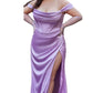 Ladivine - Satin Off The Shoulder Bridesmaids And Prom Dress